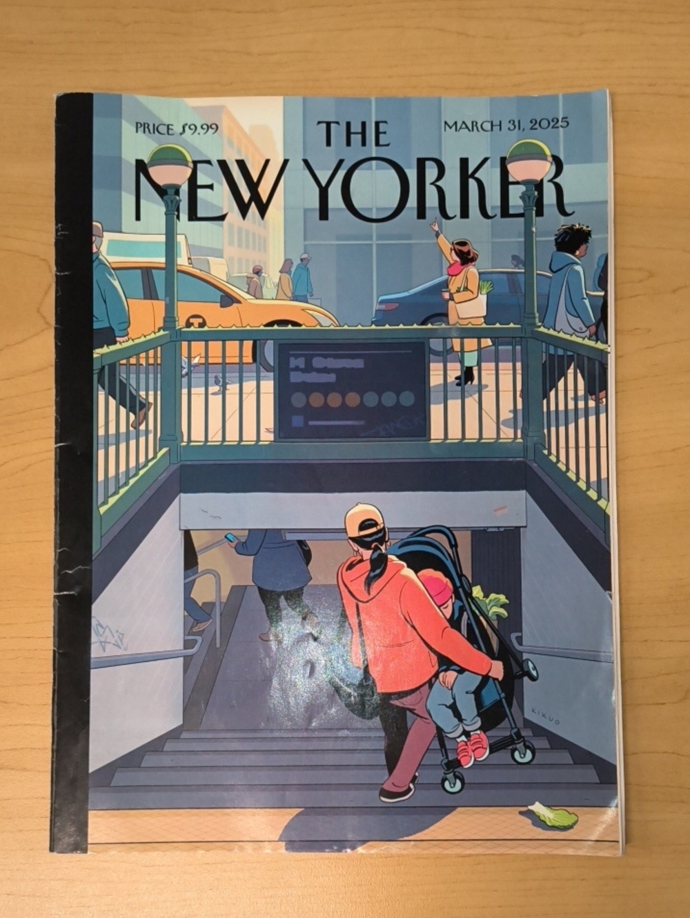The New Yorker Magazine R. Kikuo Johnson’s “Upstairs, Downstairs”:March 31, 2025